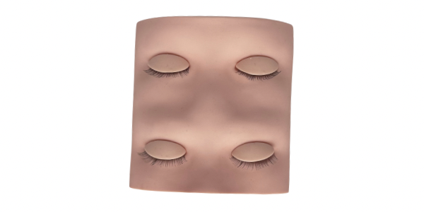 4-Eye Silicone Lash Mannequin Head for Practice