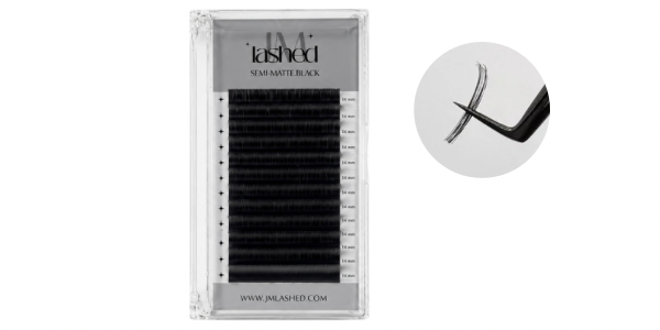Semi-Matte Cashmere Volume Lash Tray 12 Rows