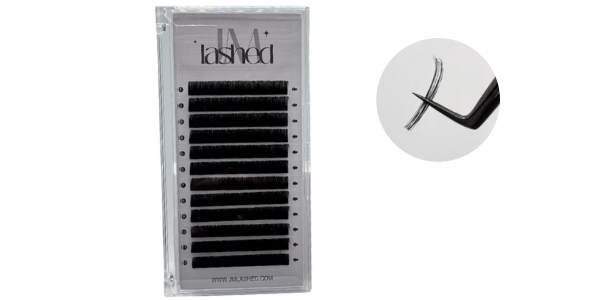 Semi-Matte Volume Lash Tray   Cashmere| 12 Rows