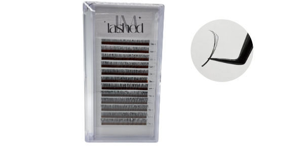 Wet Volume Lash Tray - 7D Closed Fans | Mixed Lengths